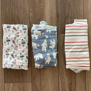 Christmas theme Copper Pearl swaddles